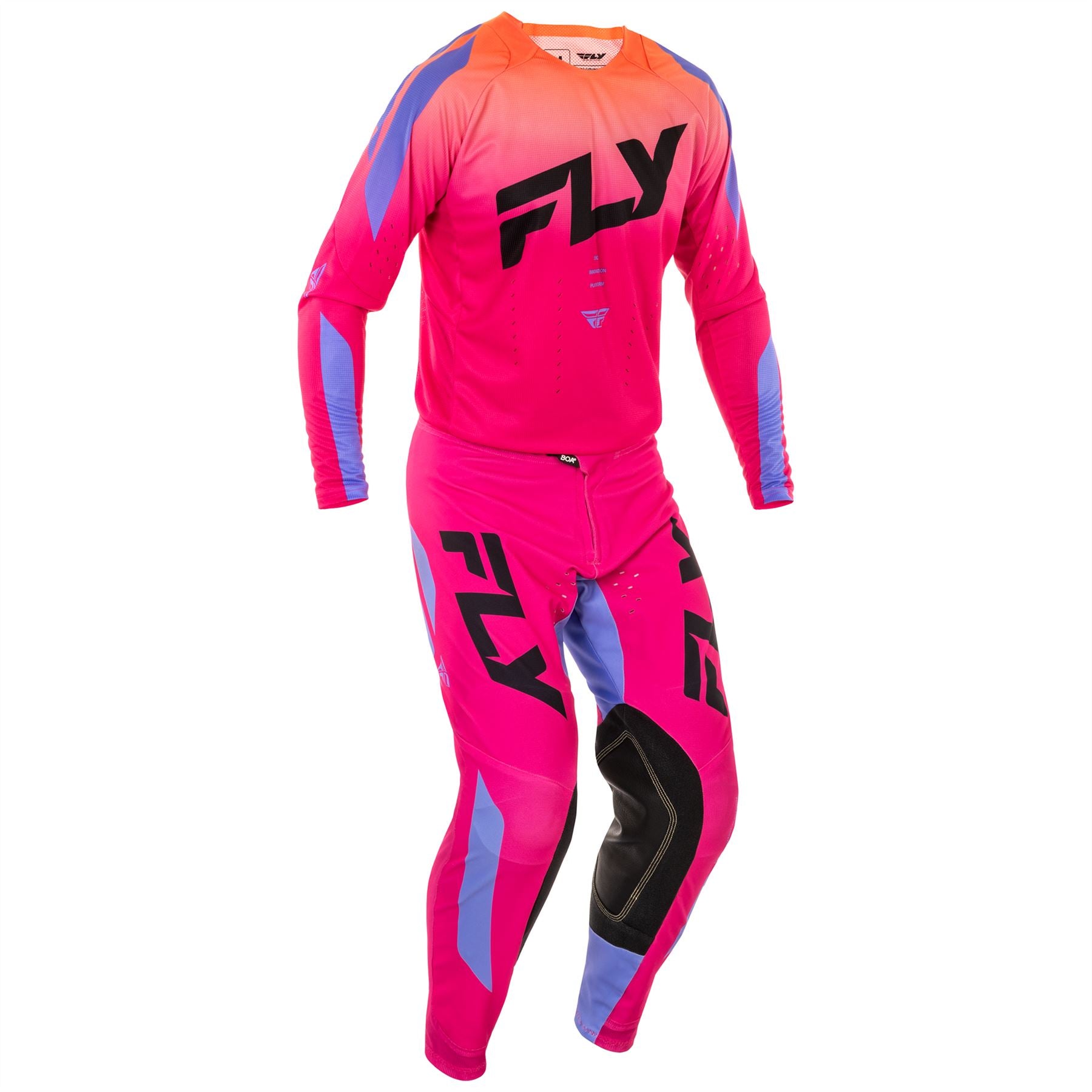 Fly Racing 2025 Motocross Combo Kit Evolution DST Pink Lavender Black